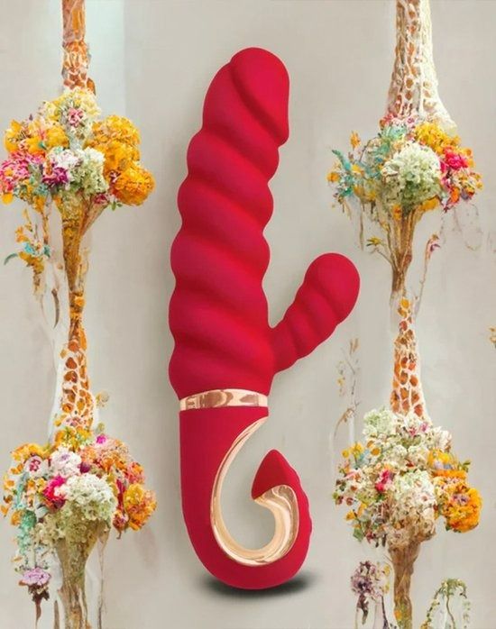 Вібратор кролик рельєфний Gcandy MINI - Кораловий вид 9