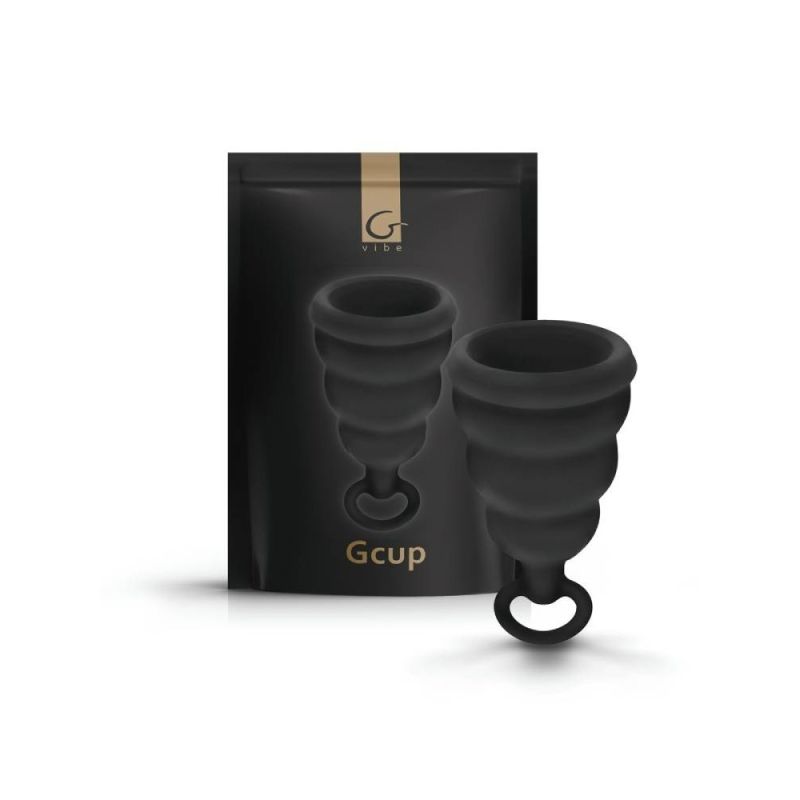 Менструальна чаша Gcup Gvibe, S, чорна, 6 х 3.5 см вид 2