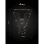 Менструальна чаша Gcup Gvibe, S, чорна, 6 х 3.5 см вид 10