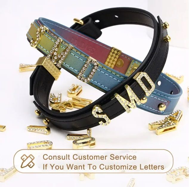 Нашийник з написом SMD, шкіра Lockink вид 3