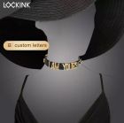 Нашийник з написом SMD, шкіра Lockink вид 4