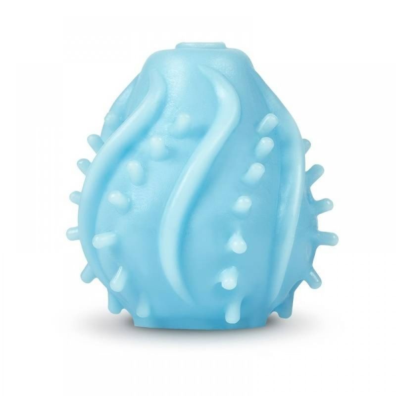 Мастурбатор багаторазове яйце NEW! Gvibe Gegg, синій (при покупці 3 од., тестер за 1 грн) вид 3