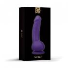 Вибратор реалистичный на присоске Greal 2 Gvibe, фиолетовый, 22 х 3.7 см вид 9