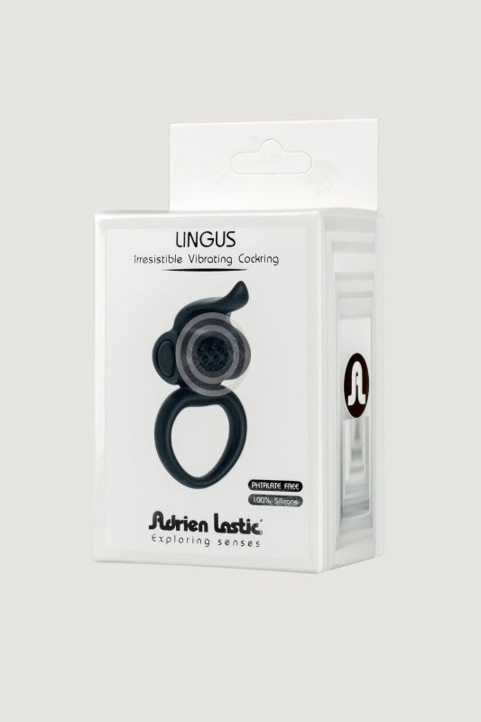 Эрекционное кольцо Lingus Black с вибрацией вид 6