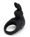 Эрекционное Перезаряжаемое кольцо для члена Happy Rabbit, черное