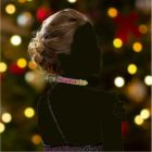 Нашийник-чокер із золотими літерами зі стразами Sevanda Lockink, шкіряний, різнокольоровий вид 6