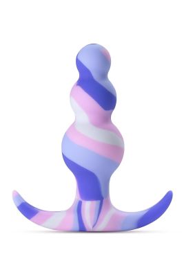 Анальна пробка рельєфна зі стопером Blush Avant Twilight Blush різнокольорова