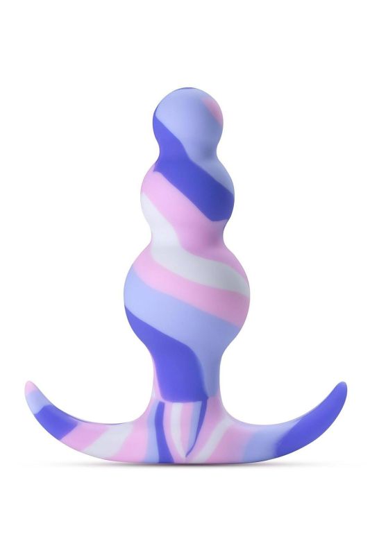 Анальна пробка рельєфна зі стопером Blush Avant Twilight Blush різнокольорова вид 2