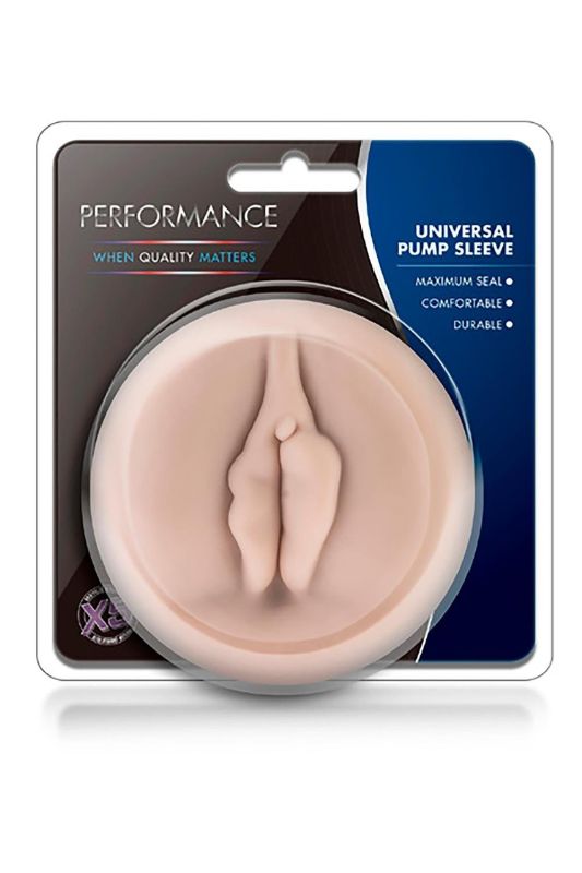 Насадка-вагіна на помпу, реалістична Blush Performance тілесна, 9 х 3 см вид 7