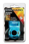 Эрекционное кольцо с вибрацией STAY HARD 5 FUNCTION COCK RING BLUE вид 4