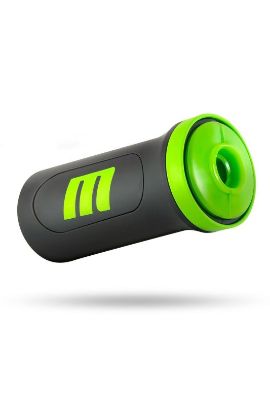Мастурбатор у колбі з контролем тиску Blush M for Men чорний-салатовий вид 3