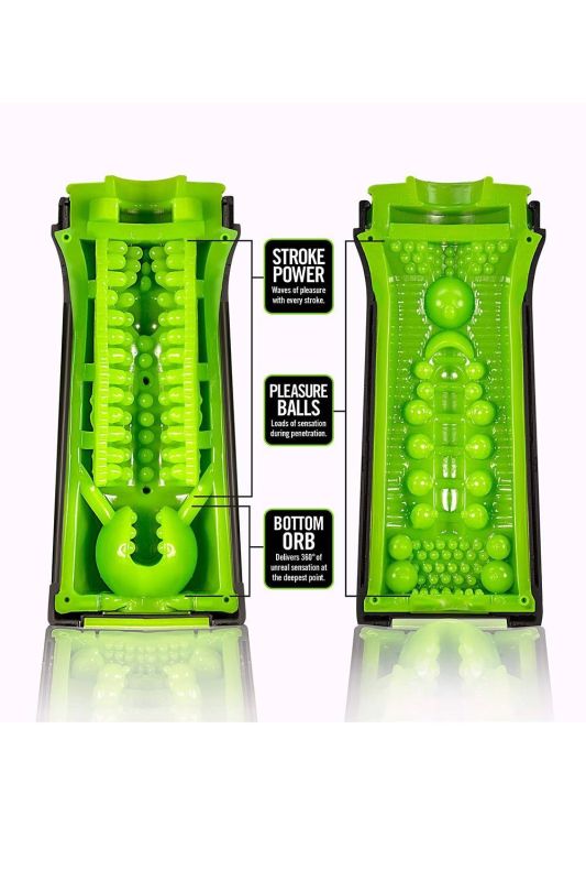 Мастурбатор в колбе M FOR MEN M2 SUPERIOR STROKER BLACK вид 4