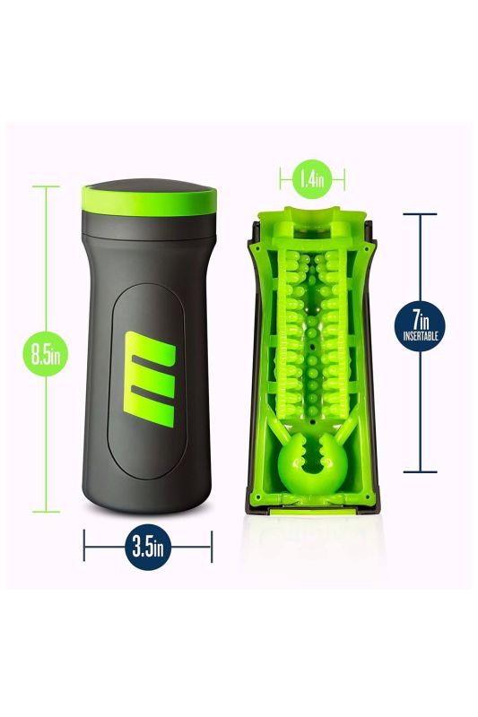 Мастурбатор в колбе M FOR MEN M2 SUPERIOR STROKER BLACK вид 6