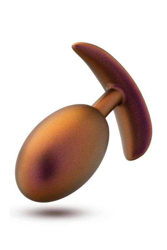 Анальна пробка із зміщеним центром тяжіння Blush Anal Adventures Matrix силіконова, рожеве золото вид 4