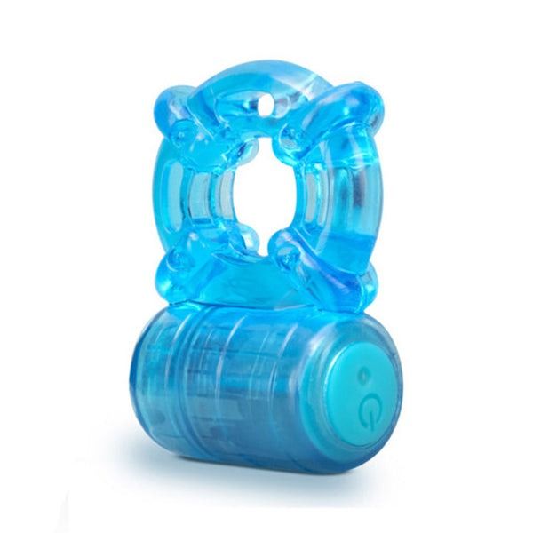 Кільце ерекційне з вібрацією Blush Stay Hard синє, 3.8 см вид 4