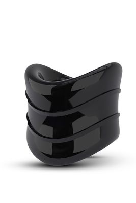 Эрекционное кольцо STAY HARD BEEF BALL STRETCHER SNUG XLONG Черное, 3.8 х 2.5 см