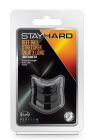 Эрекционное кольцо STAY HARD BEEF BALL STRETCHER SNUG XLONG Черное, 3.8 х 2.5 см вид 4