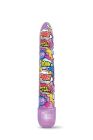 Вибратор нереалистичный с ярким принтом Prints Charming Global Novelties, фиолетовый, 17.7 х 2.5 см вид 2