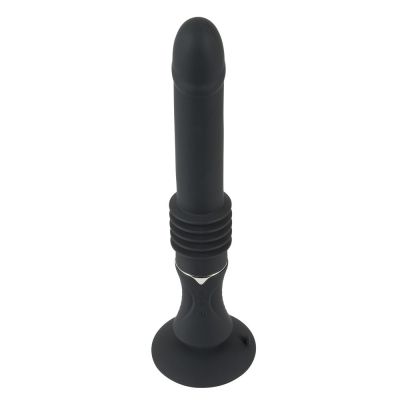 Вібратор із фрикціями реалістичний на присосці You2Toys чорний, 28.5 х 3.2 см