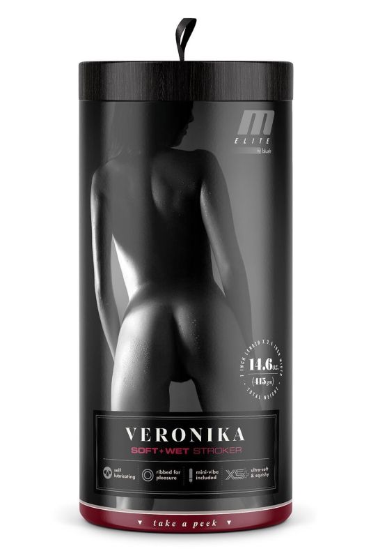 Мастурбатор з віброкулею Blush M For Men Veronika реалістичний, 7.6 см х 16.5 см вид 6