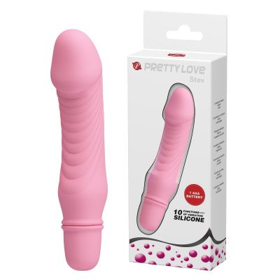 Вибратор реалистичный Pretty Love розовый, 13.5 х 3 см