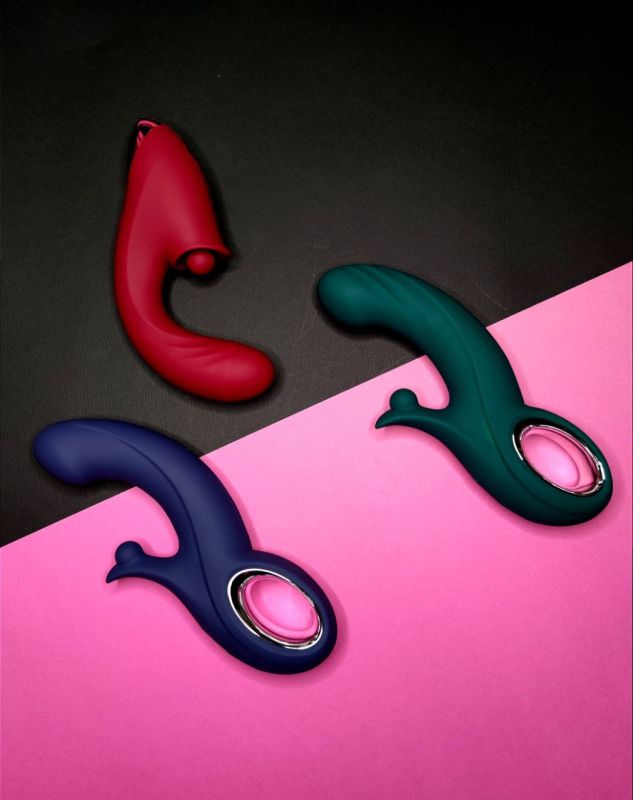 Вібратор три в одному Chisa Kissen Tide з фрикціями та кліторальною стимуляцією, 17.8 см х 8 см вид 10