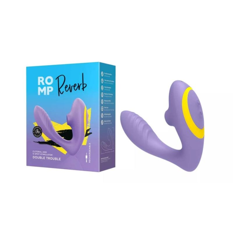 Вібратор подвійної стимуляції ROMP REVERB, бузковий вид 2