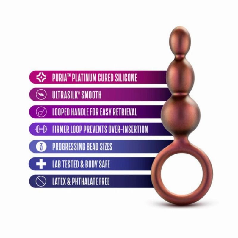 Анальна пробка з петлею Blush Adventures Matrix коралова вид 5