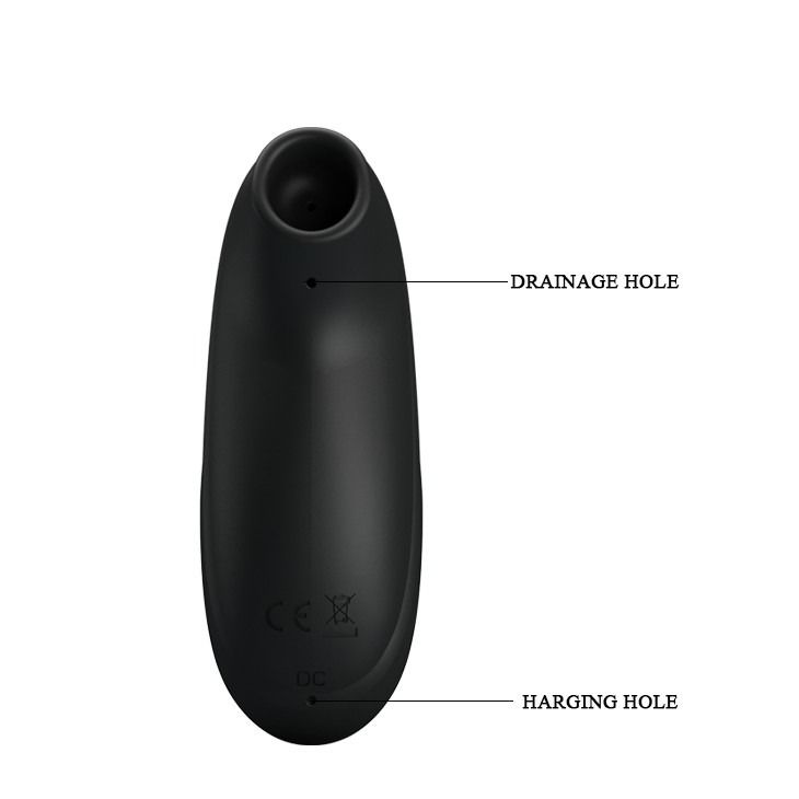 Вібратор кліторальний вакуумний Pretty Love Royal Pleasure чорний вид 8