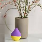 Вибратор для клитора Iroha Mini, фиолетово-желтый вид 5