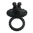 Эрекционное виброкольцо Pretty Love, черное, силикон вид 4