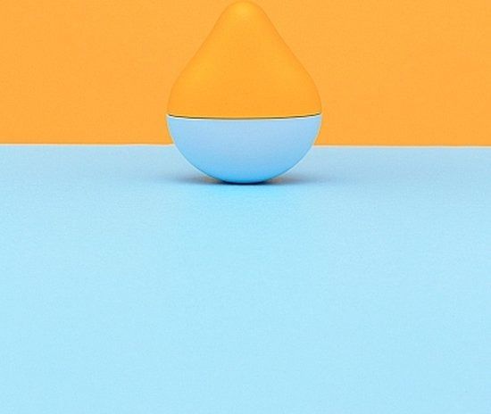 Вібратор для клітора Iroha Mini, жовто-блакитний вид 6