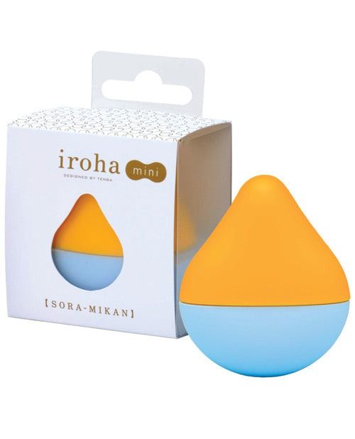 Вібратор для клітора Iroha Mini, жовто-блакитний вид 7
