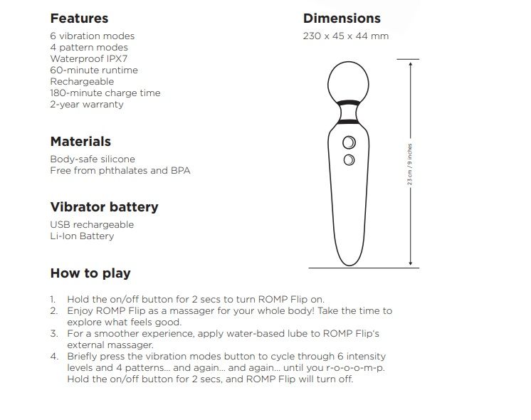 Набір секс-іграшок для пари Romp Pleasure, 3 іграшки вид 18