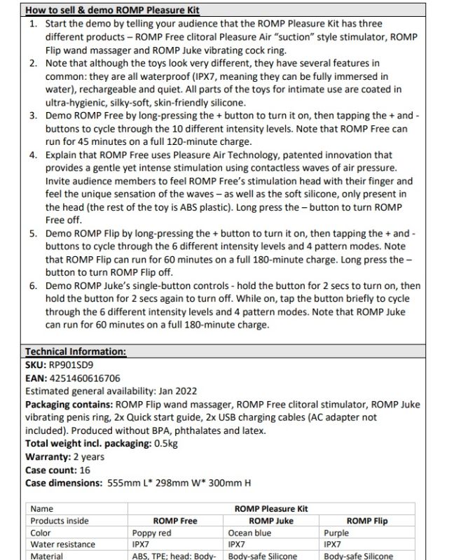 Набор секс-игрушек для пары Romp Pleasure, 3 игрушки вид 27