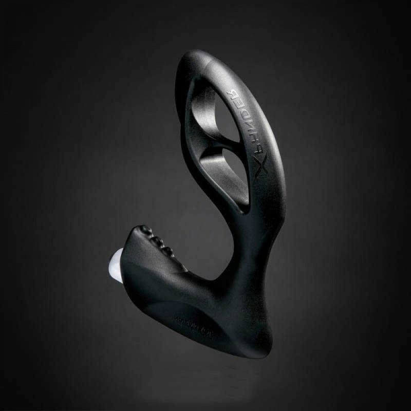 Массажер простаты размер L, XPANDER X4+ rechargeable PowerRocket, черный, 11.5 см вид 5