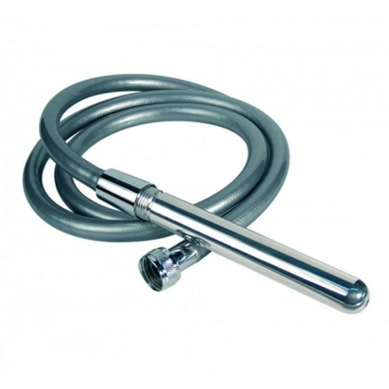 Анальний душ со шлангом Joy Division Aluminium Intimate Douche, стальной вид 3