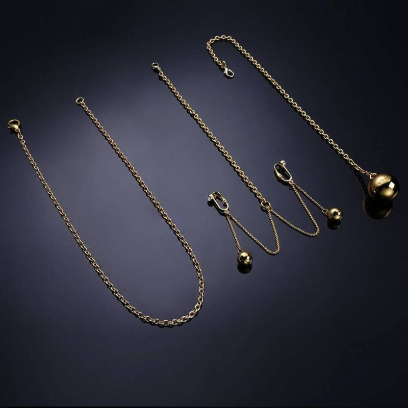 Распорка для рук и ног UPKO с цепочкой для клитора и вагинальным шариком вид 4