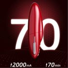 Вібратор трансформер з обертанням, фрикціями та підігрівом Qingnan No.9, червоний вид 10