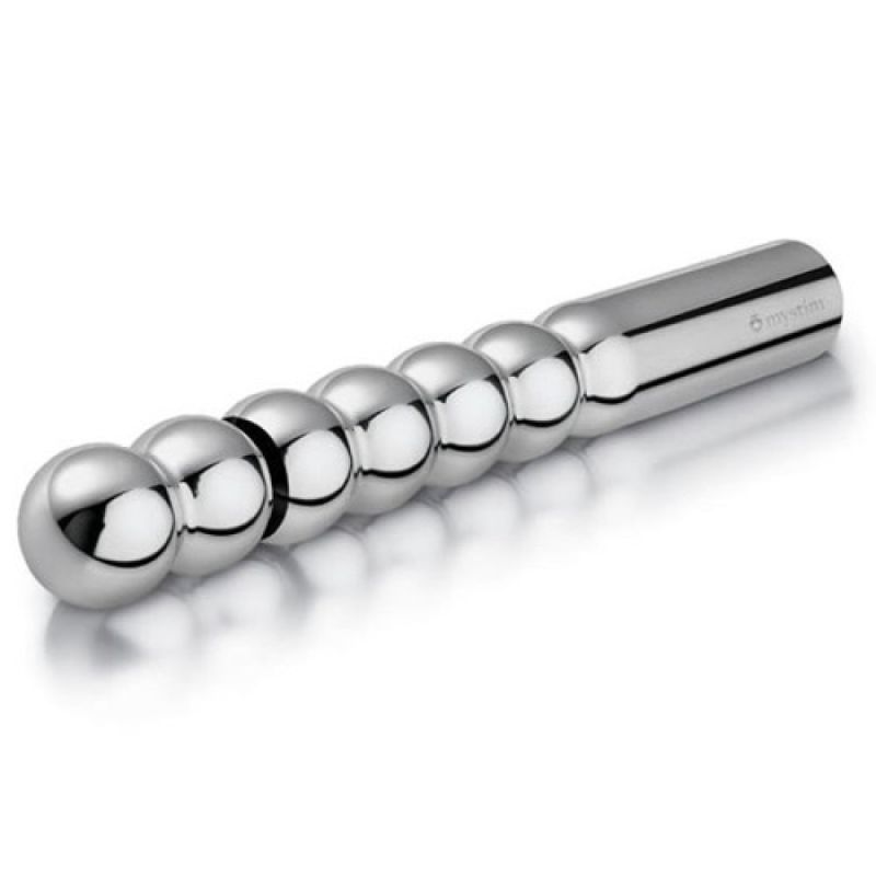 Фаллоимитатор для электростимуляции Mystim Bal(l)zac, металлик вид 2