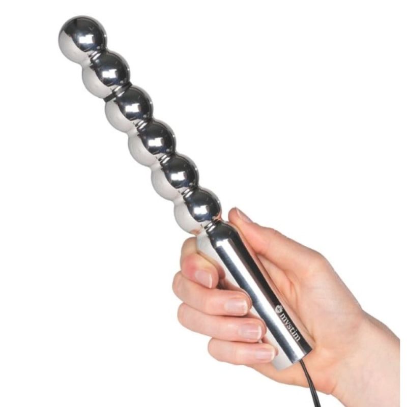 Фалоімітатор для електростимуляції Mystim Bal(l)zac, металік вид 3