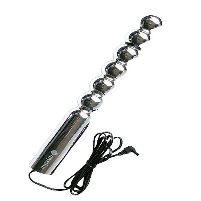 Фаллоимитатор для электростимуляции Mystim Bal(l)zac, металлик вид 4