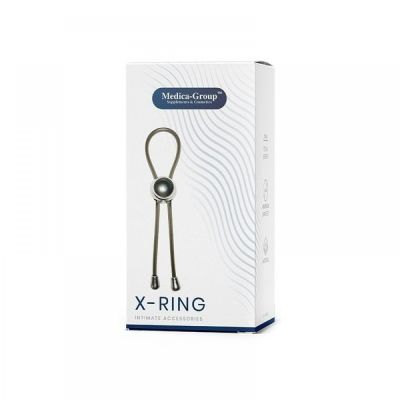Эрекционное лассо X-Ring Medica Group, силиконовое, черное