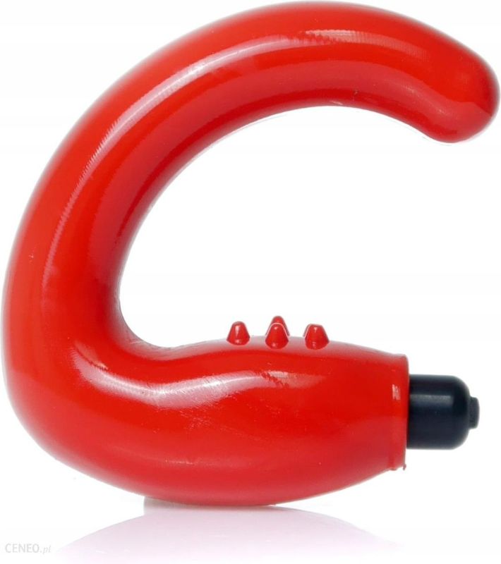 Масажер простати рельєфний з вібрацією Medica-Group, червоний, 13.5 х 2.8 см вид 2