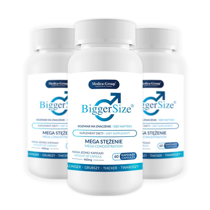 Біологічно активна добавка для посилення потенції BiggerSize Medica, 60 капсул (ціна за упаковку) вид 3