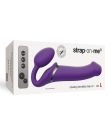 Безремневый страпон с вибрацией, Strap On Me-Strapless Vibrating, фиолетовый, 19 х 3.7 см вид 11