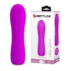 Мини-вибратор Pretty Love Alice, ребристый, розовый, 12 х 3 см вид 2