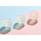 Массажер для клитора рельефный Iroha Petit Lily, белый, 5.3 х 3.5 см вид 6