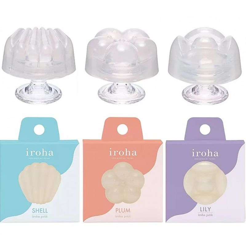 Массажер для клитора рельефный Iroha Petit Lily, белый, 5.3 х 3.5 см вид 9