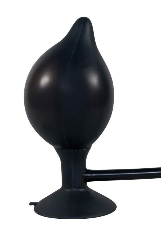 Анальная пробка на присоске с накачкой You2Toys True Black черная, 15 см х 4-10 см вид 4